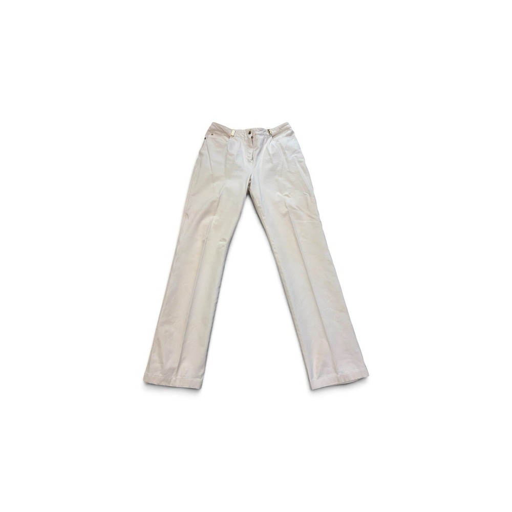 St John Sport Essentials By Marie Gray Jeans Size 10 (30x32) Beige Denim Stretch